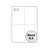 Ronde diameter 9,5 cm