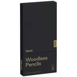 Karst® verpakking met 5 houtloze grafietpotloden 2B
