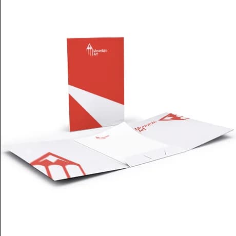 Chemise à 3 volets avec rabats pour présentation de documents