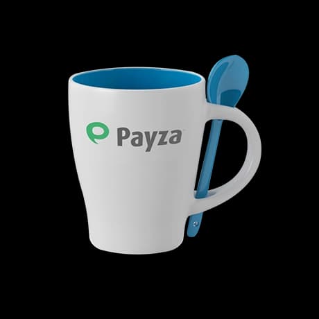 Tasse personnalisée avec cuillère intégrée