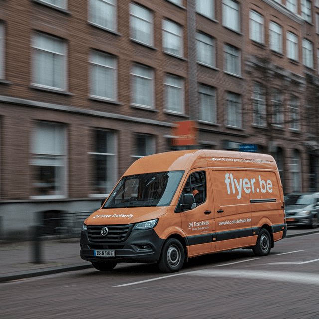 Expresslevering van online drukwerk binnen 24 uur door Flyer.be